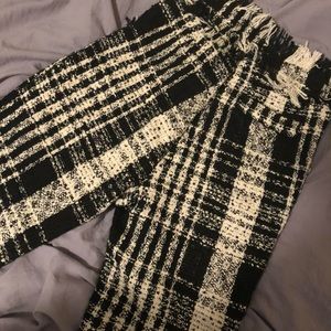 High waist tweed wide leg pants sz S petite